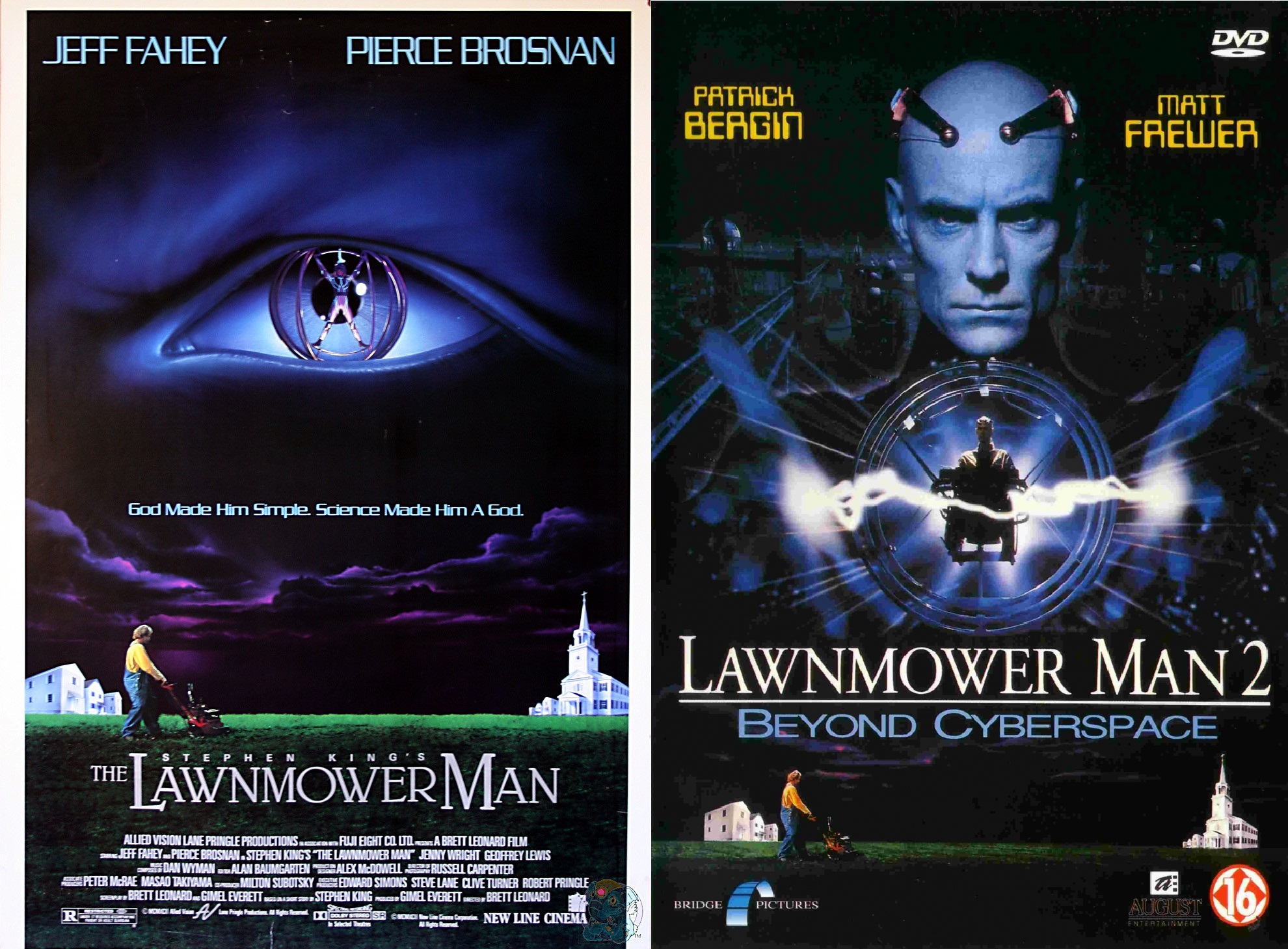 Газонокосар | Газонокосар 2: По цей бік кіберпростору / The Lawnmower Man | Lawnmower Man 2: Beyond Cyberspace (1992 | 1996) / Ukr/Eng