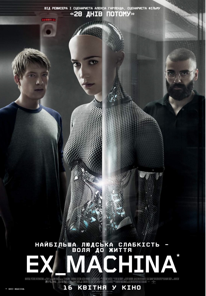 Екс-махіна (З машини) / Ex Machina (2015) BDRip 720p 2хUkr/Eng | Sub Ukr/Eng