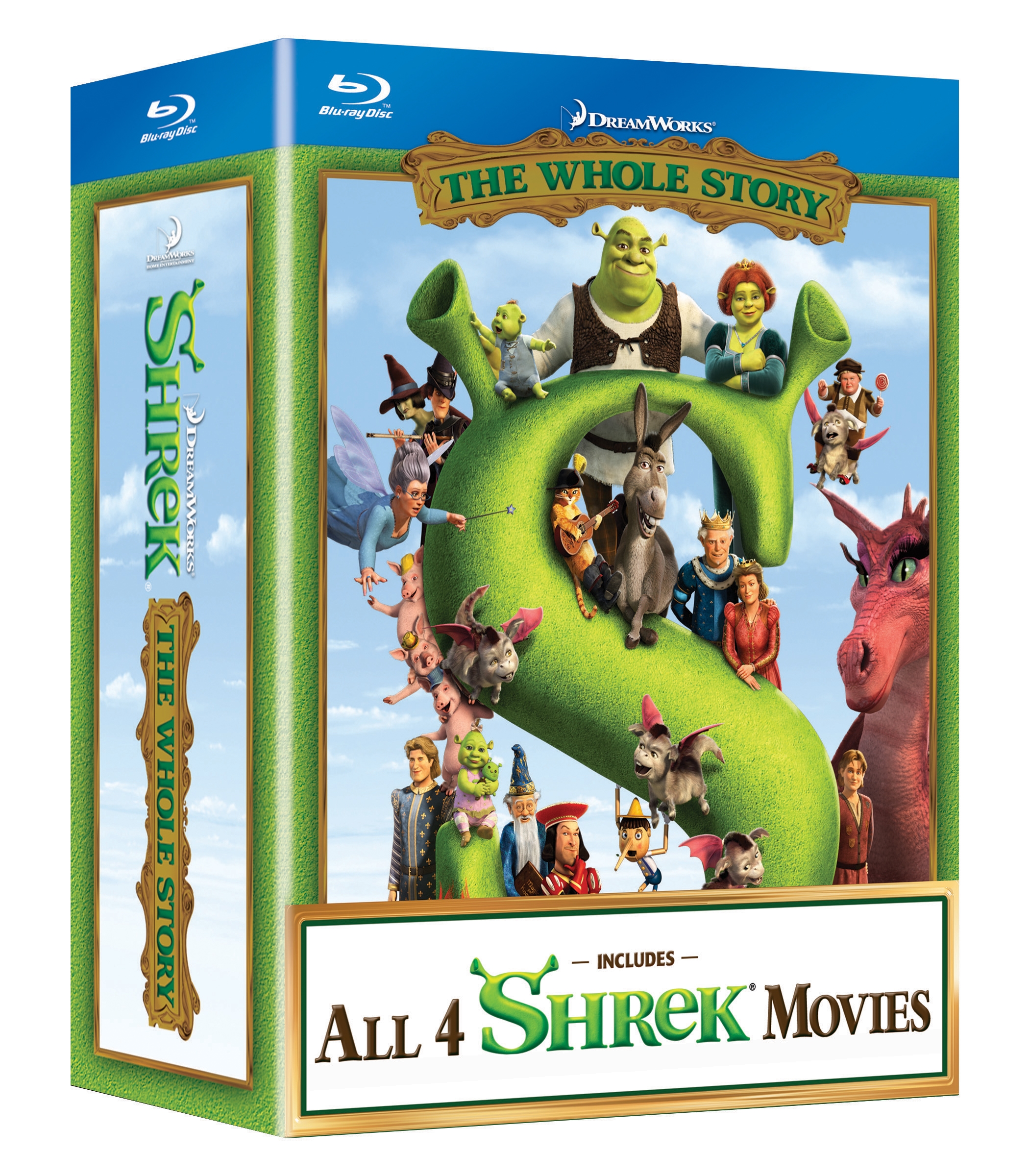 Шрек. Квадрологія / Shrek. Quadrilogy (2001/2004/2007/2010) AVC Ukr/Eng | Sub Ukr/Eng
